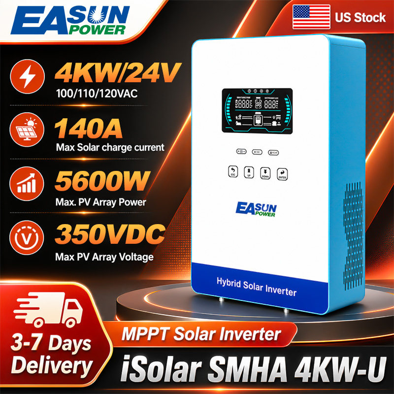 Grid Tie Inverter Limiter 2000W - Inverter Solare EASUN POWER 4000W 24V